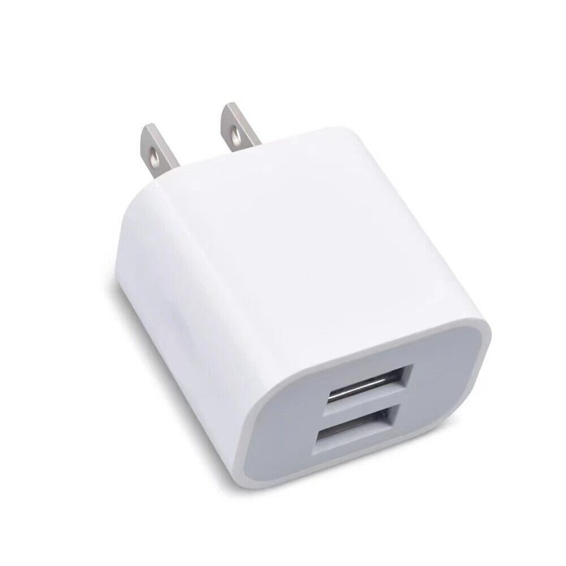 Dual Port USB Fast Charger Adapter For iPhone 14 13 12 11 8 7 6 5 Charging Cable