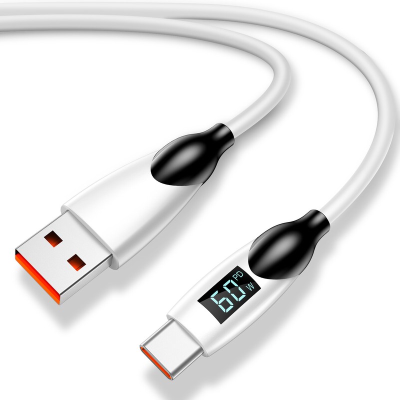 JOSTART 60W USB A to USB C Fast Charger Cable for iphone15, tablets,laptop
