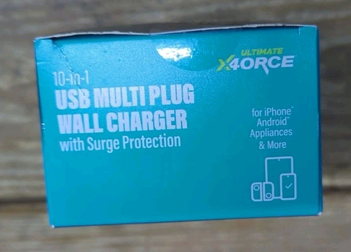 x4orce 10-in-1 USB Charger with shelf Compatible with Multiple Phones Devices gallery
