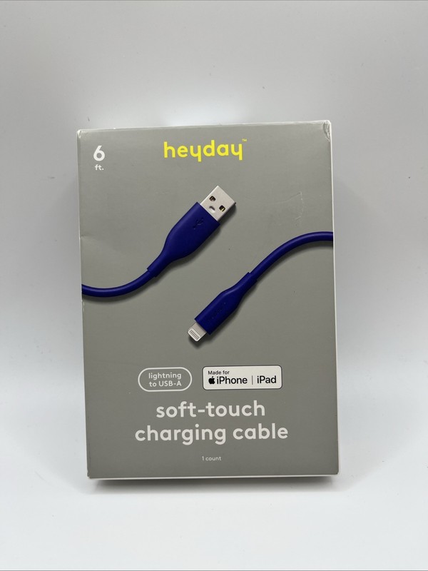 Heyday 6ft USB-A Cable Soft Touch- Dusk