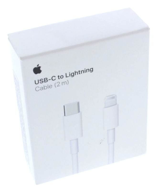 Apple USB C to 8 Pin Connector Cable 2 meter (6.5 ft) A2441 White MQGH2AM/A