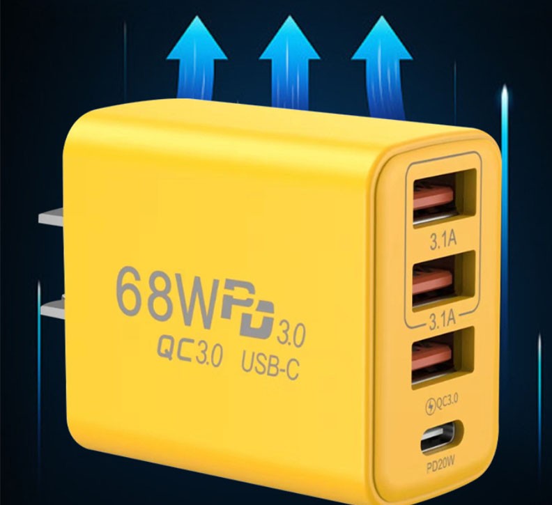 68W Super Fast Charging USB C Wall Charger For Samsung iPhone Android Phone Hot gallery