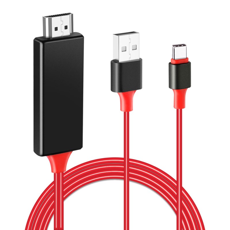 HDMI Cable Cord Phone to TV HDTV Adapter for Android Samsung Type C gallery