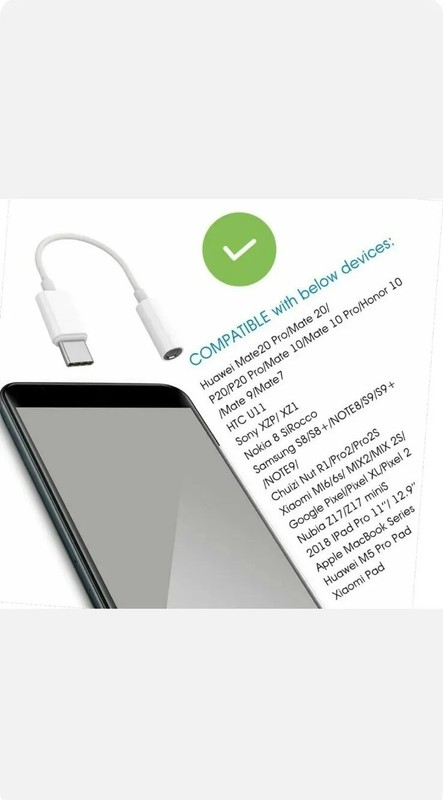 Lot 10 pcs USB-C to 3.5mm Headphone Audio Jack Adapter -/#S6 gallery