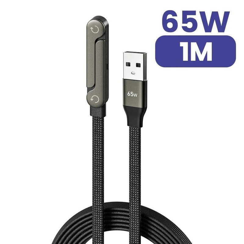 2-in-1 Invisible Holder Charger Cable–240W Fast Charging Cord with Phone Stand gallery