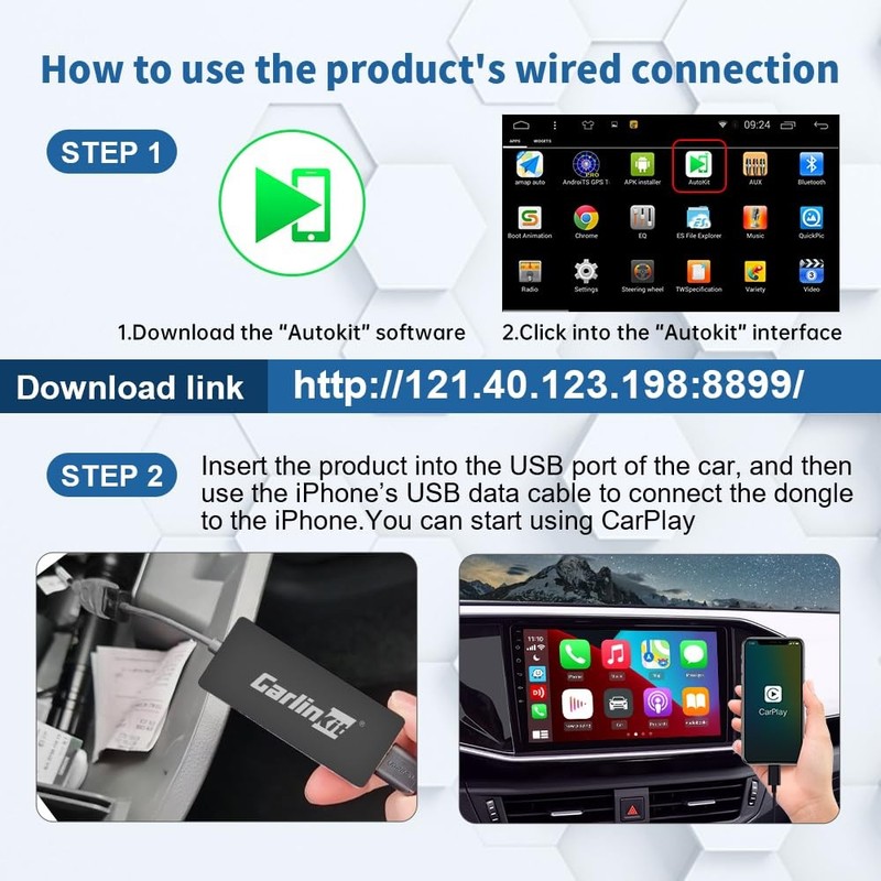 CarPlay Dongle only for Car with Android Head Unit System 4.4.2+,New Upgrade ... gallery