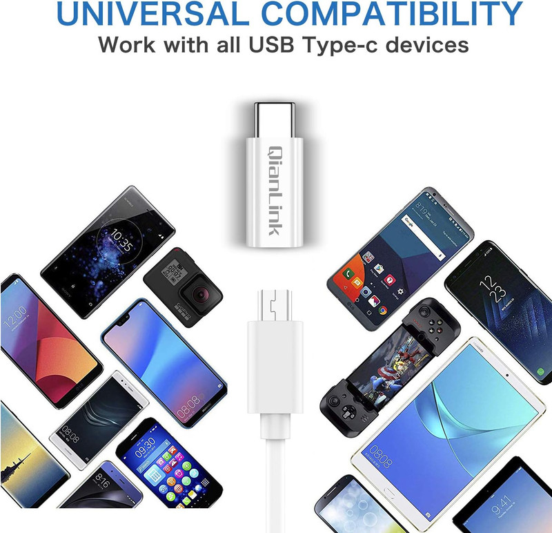 Mini USB to USB C Adapter, (2-Pack) Mini USB Female to USB C Male Convert Chargi gallery