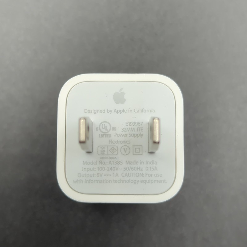 Genuine OEM Apple A1385 5W USB-A Power Adapter Cube Charger iPhone iPad AirPods