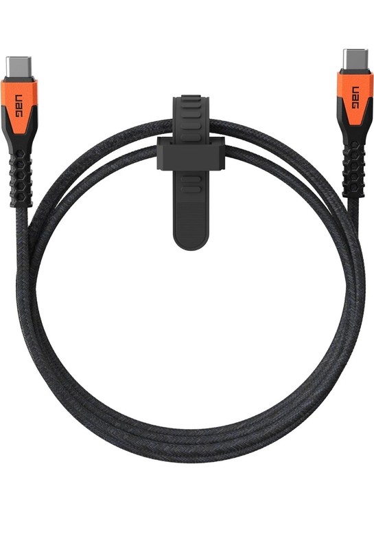 UAG Rugged Core 5ft POWER CABLE USB-C to USB-C (Black & Orange) – NEW