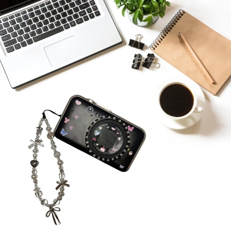 Elegant Silver Charm Phone Lanyard Secure Strapped For Devices gallery
