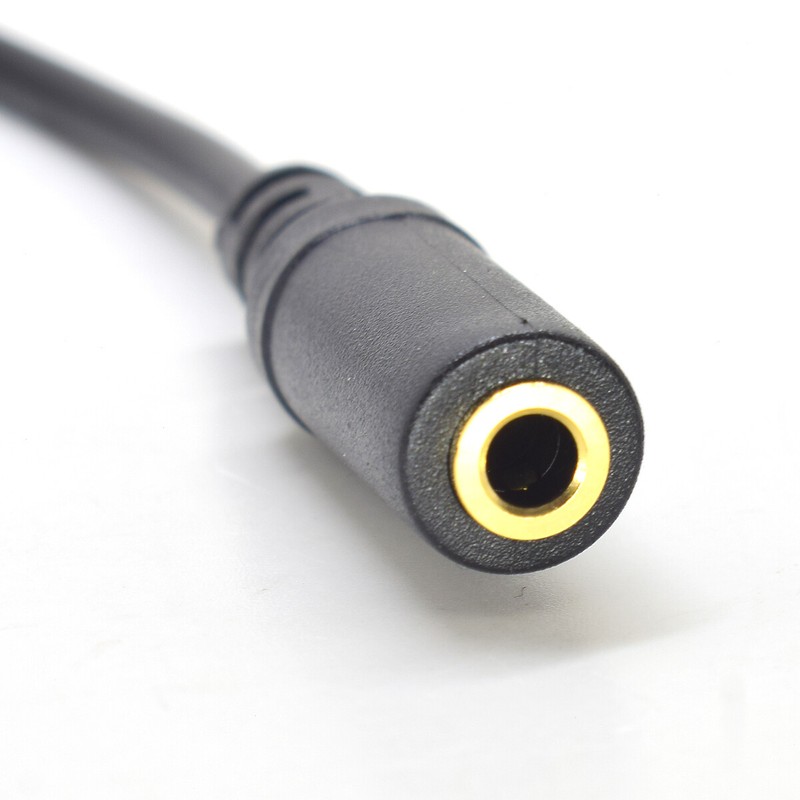 50pc 25cm Right Angle Gold 3.5mm 4 Pole Male To Female M/F Audio Extension Cable gallery