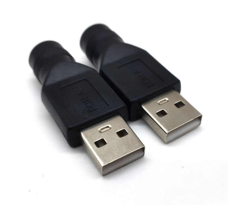 Usb To Dc Power Adapter 2pcs Usb 2.0 Male To Dc 5.5mm X 2.1mm Female 5v Connecto gallery