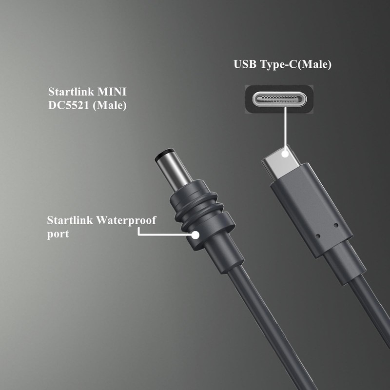 Starlink Mini Power Cord, Work with 100W PD Charger and PD Power Bank for Sta... gallery