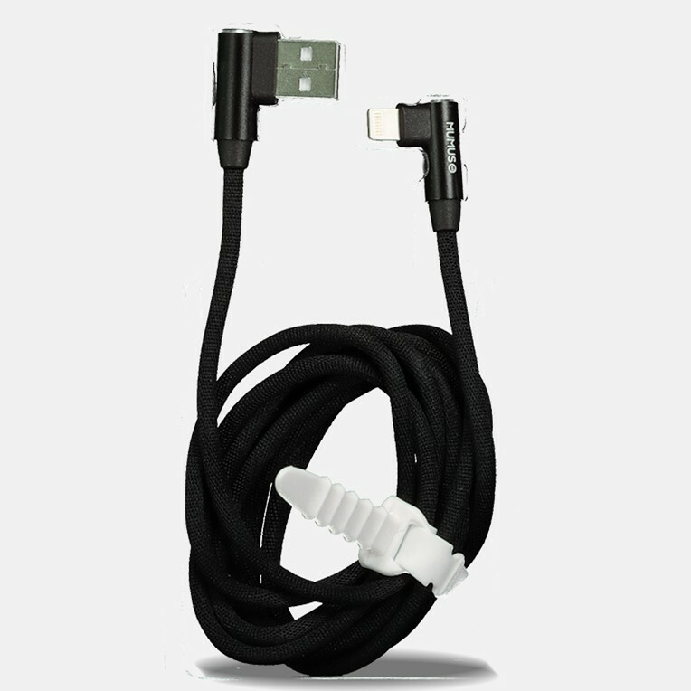 MUMUSO iPhone Use 90 Degree Power Line Black gallery