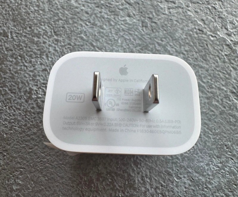 100% Genuine Official Apple A2305 20W USA US Power Adapter Charger USB-C gallery