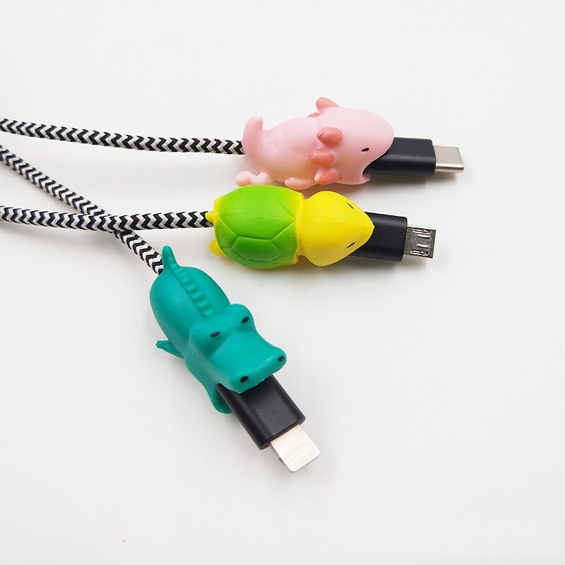 Universal Animal Bite Charging Cable Protector Hedgehog gallery