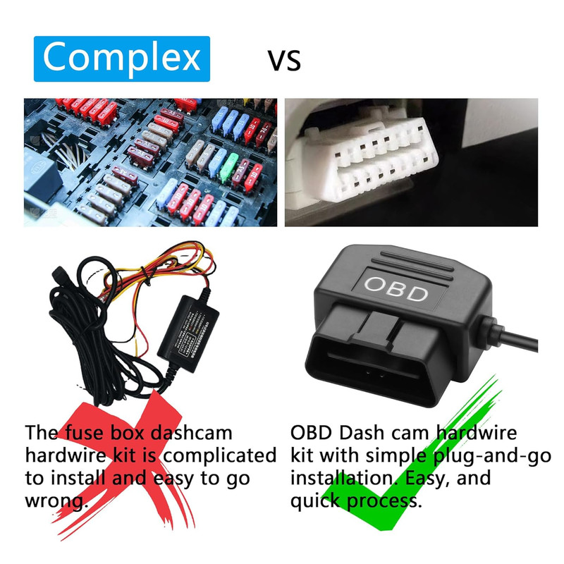 OBD Power Cable for Dash Camera OBD2 to Type C Adapter Hardwire Charger Cable 24 gallery