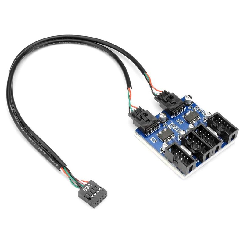 30cm USB 2.0 Splitter Male 1To4 Female Motherboard Hub Distributor Adapter Cable