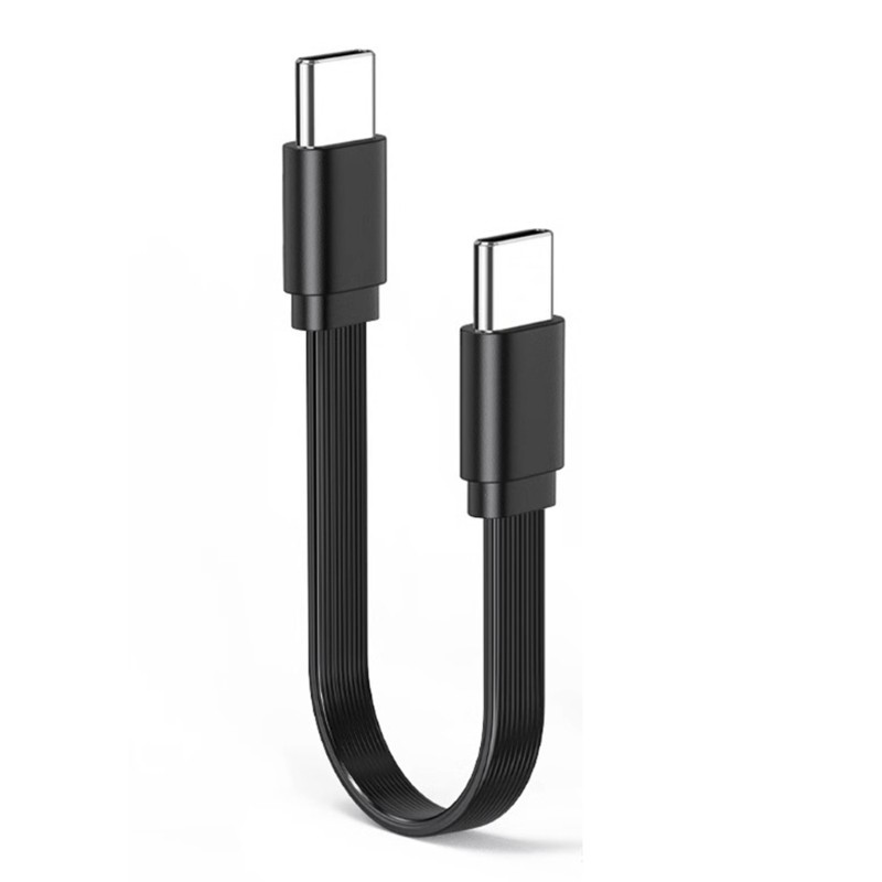 Short 66W USB C to USB C Fast Charging Cable With 90 Degree Bend Option gallery