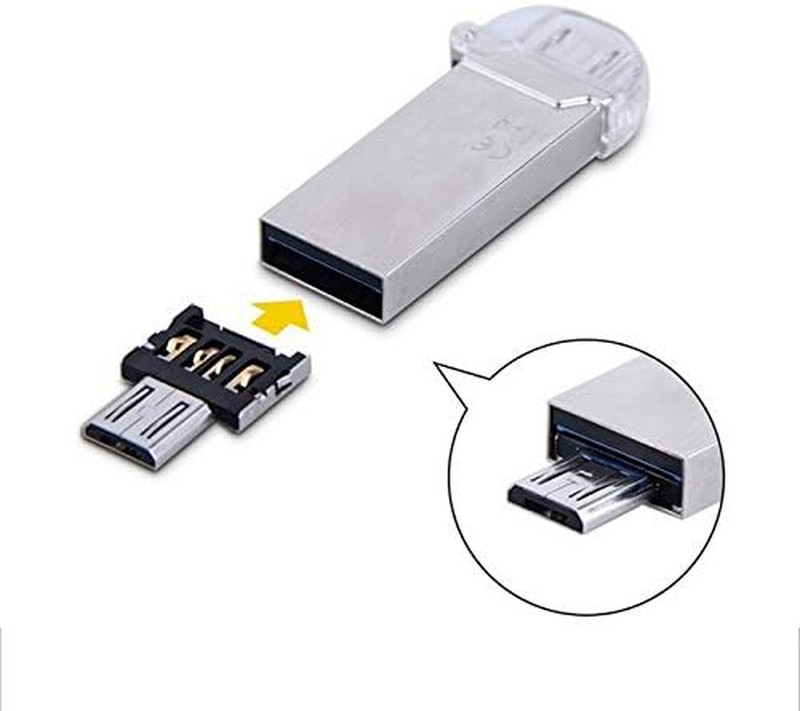 5 Pack Micro USB OTG Adapter Micro USB Male to USB 2.0 Female Ultra Mini Size Co gallery