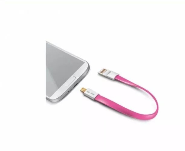 Celly Magnetic USB/Micro USB Data Sync & Charging Cable, Pink gallery