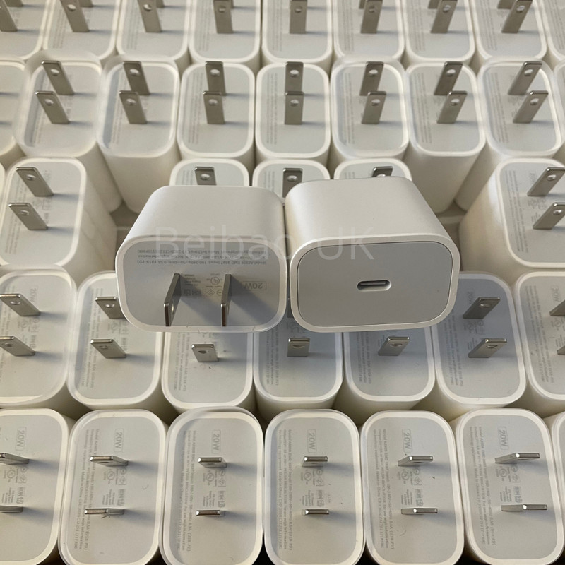 Lot 100X 20W USB-C Power Adapter PD Fast Charger For iPhone 17 16 15 14 13 12 11 gallery