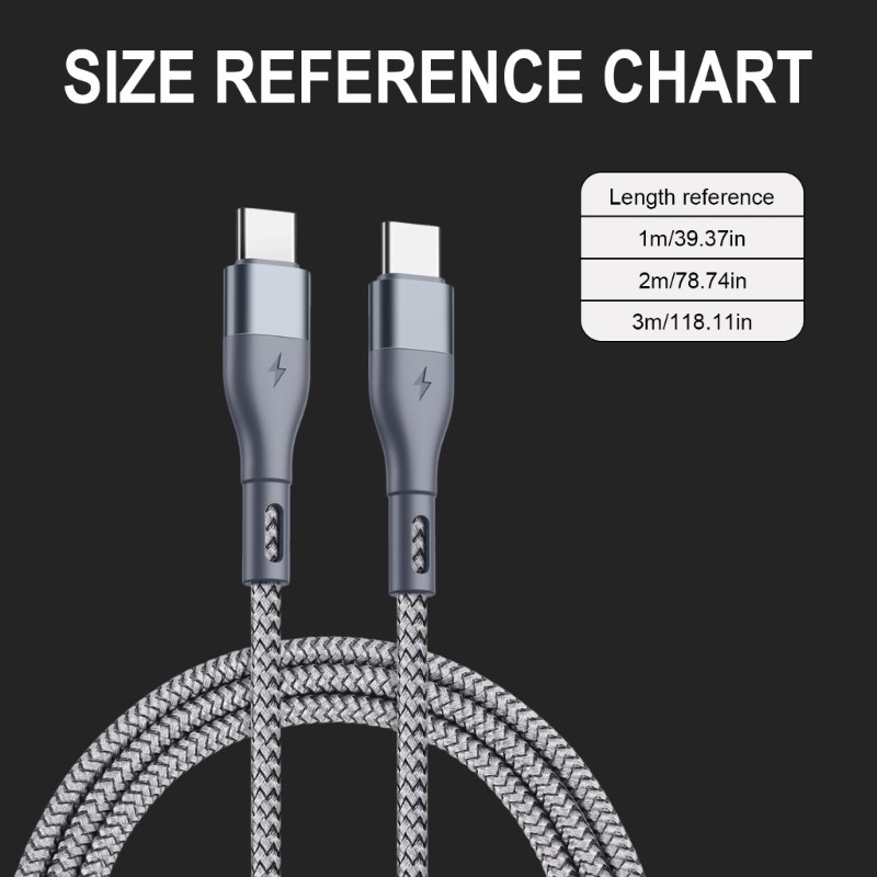 PD65W 20V 3.25A USB Type C to Type C Cable Fast Charging Data Cable for S24 S23 gallery