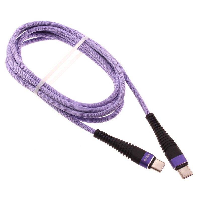 For Galaxy A05/A06/A07 – Purple 10ft PD Cable Type-C to USB-C Fast Charger Cord