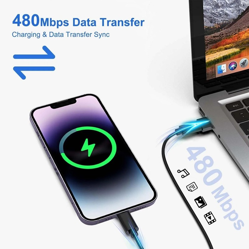 MagiicFiber PD60W Charging Cable USB C Adapter Kit for Mobile Devices gallery