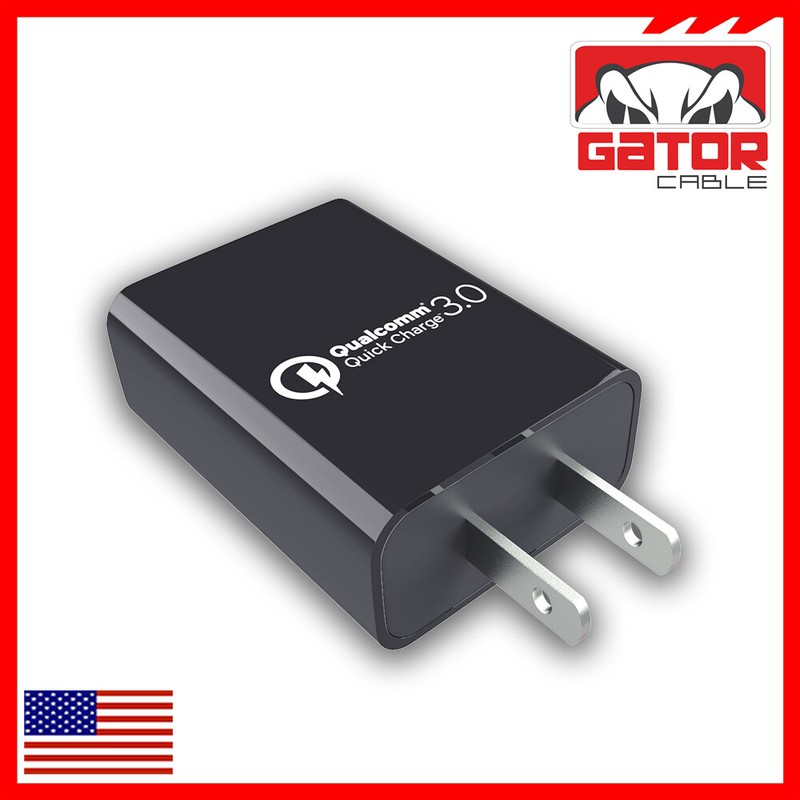 USB 3.0 Wall Home Charger Adapter Power Plug QC Qualcomm Fast Quick Charge 18W gallery