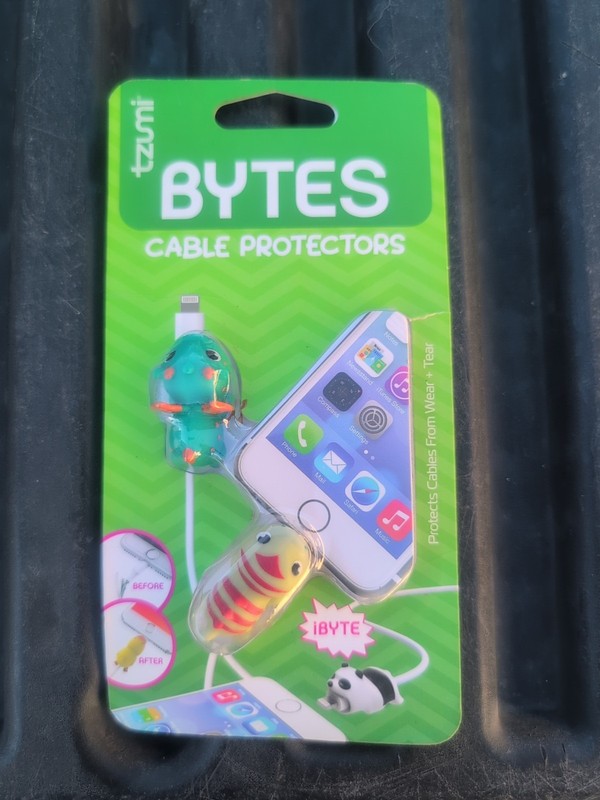 Tzumi Cord Bytes Phone Cable Protector -Fish & Whale