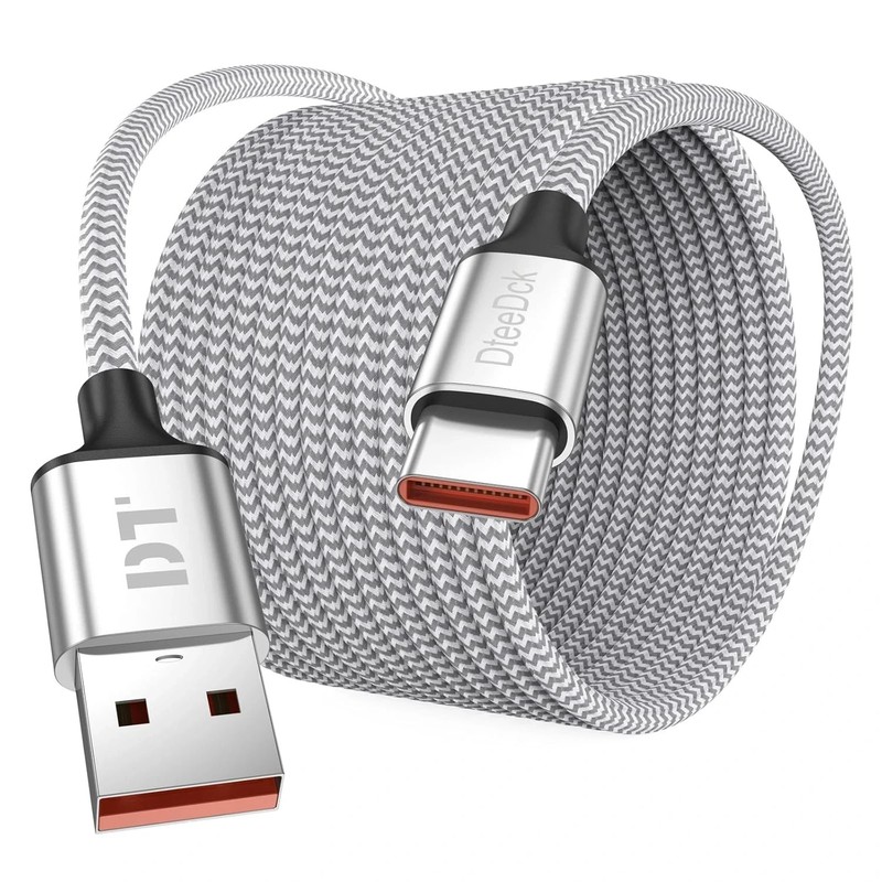 20 Ft USB C Cable, Long USB A 2.0 to Type C 12W Fast Charging & Data Transfer Co