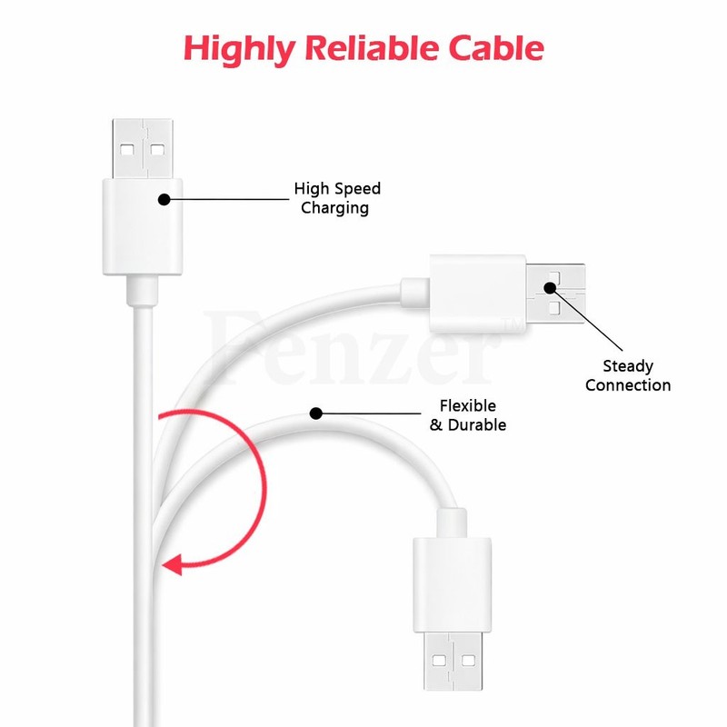 25X-6FT USB 2.0 Type A Male to A Male Cable -High Speed Data Transfer Charger gallery