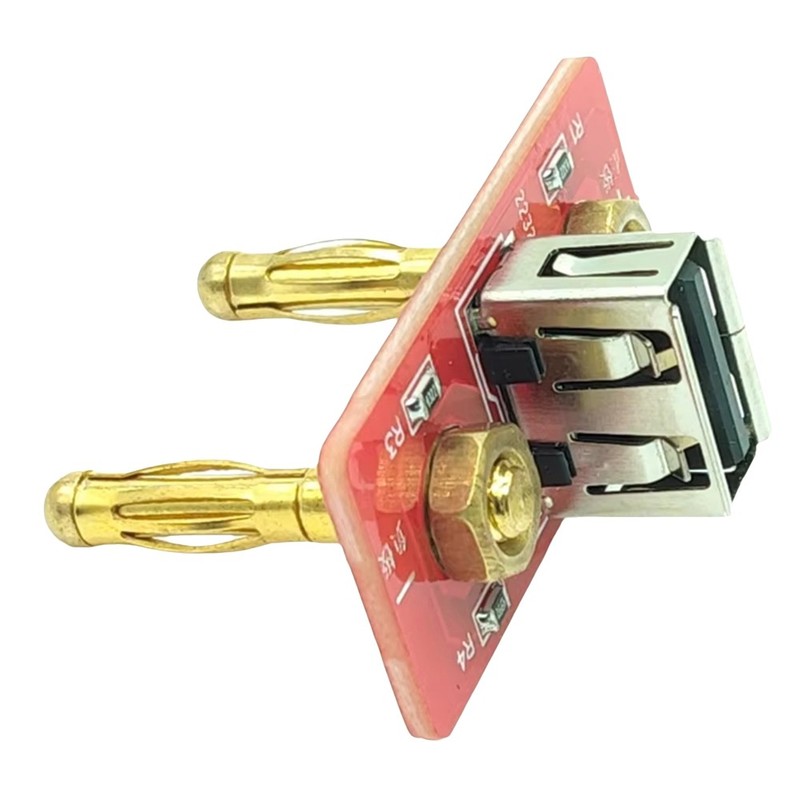 USB A Port with 19.05mm Distance Banana Plug DC Supply to USB 5V Output3630