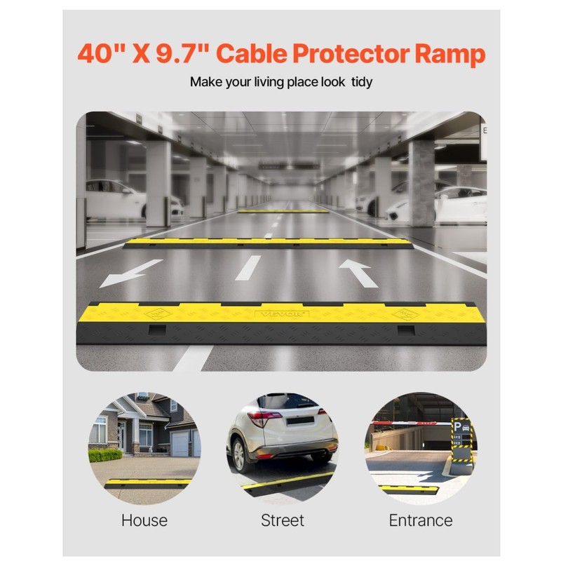 3 Pack Cable Protector Ramp Set