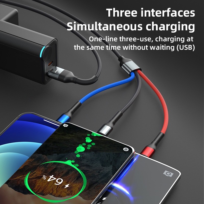 6 in 1 Multi USB fast Charger Charging Cable For iPhone USB TYPE C Android Micro gallery