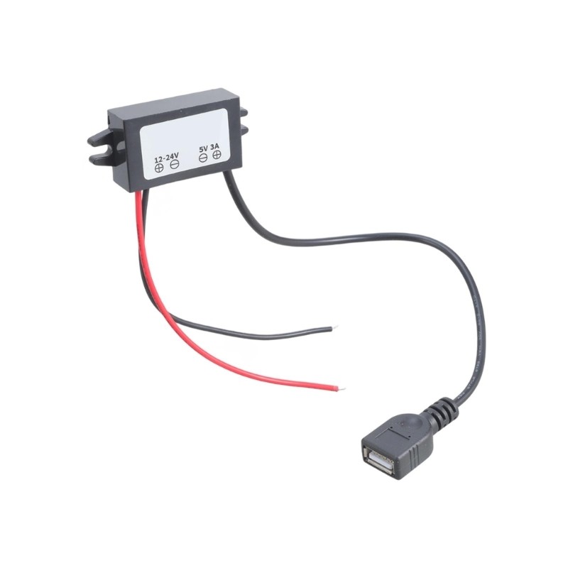 12V 24V To 5V 3A USB Converters Car Charger Adapter For Charging Mobile Devices gallery
