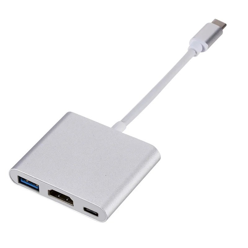 Type C USB 3.1 to USB-C 3.0 4K HDMI Adapter Cable 3 in 1 For Android LG Samsung gallery