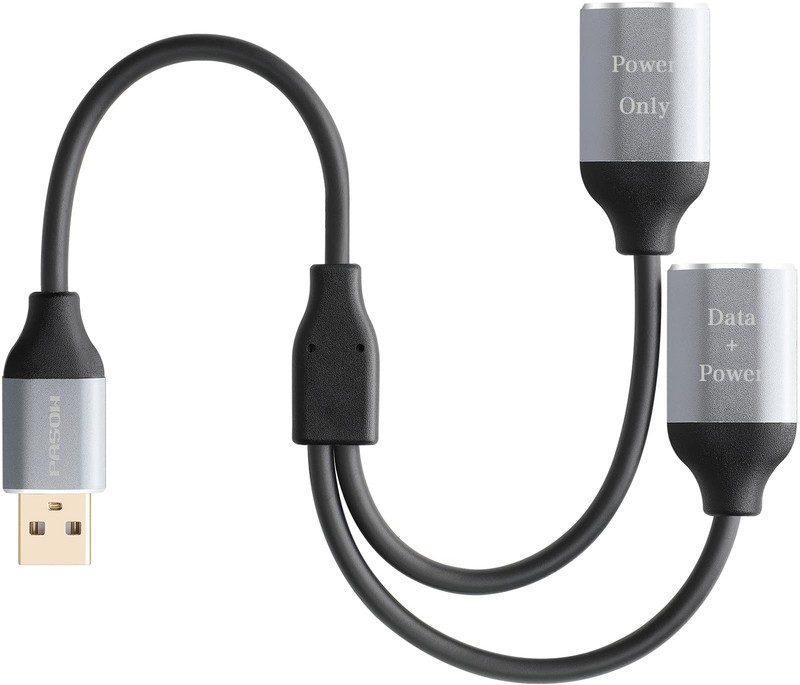 USB Splitter Y Cable, USB 2.0 Splitter 1 Male to 2 Female Extension Cord Adap…