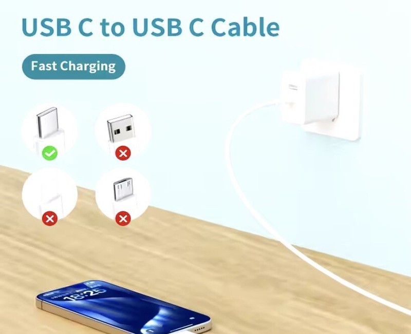 Fast Charging USB C To C Cable For iPhone 15/16 gallery