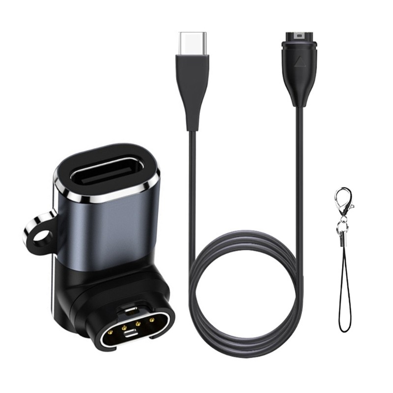 Portable USB C Watch Charger Adapter With Extended Cable for 955 965 45 45S 245