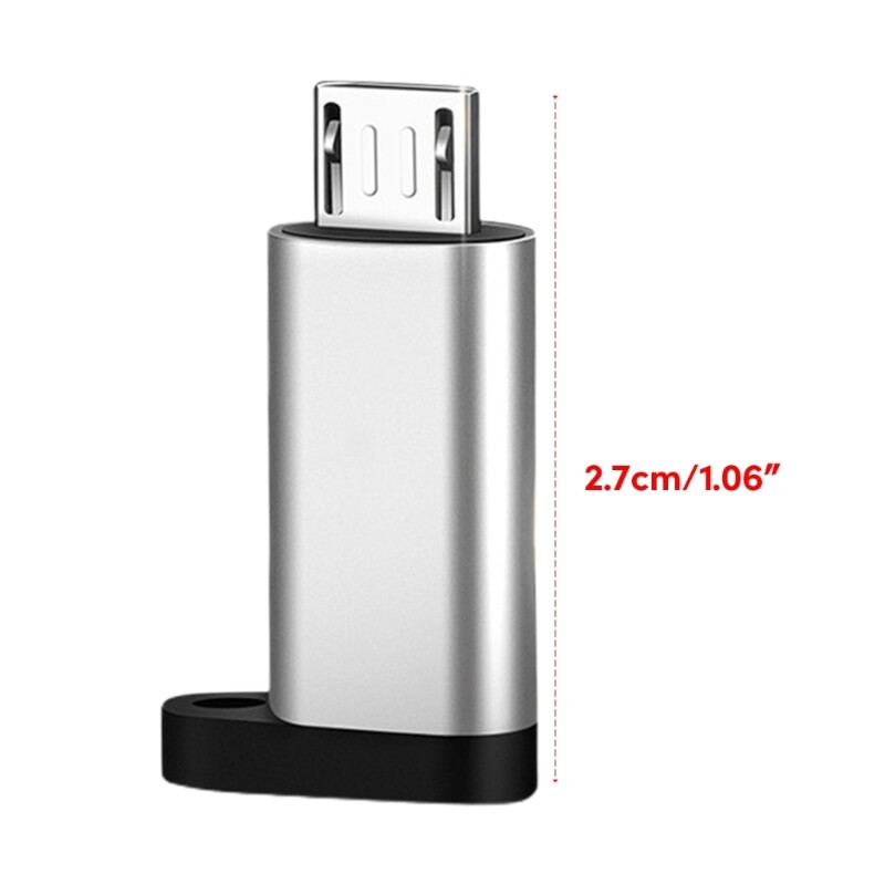 USB C to Micro USB Adapter Connector with Lanyard for Cellphone and Micro Device gallery