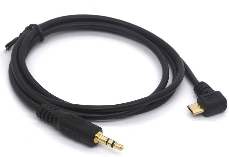 Micro USB to 3.5mm Audio Cable 90° Angled 1M 3Ft gallery