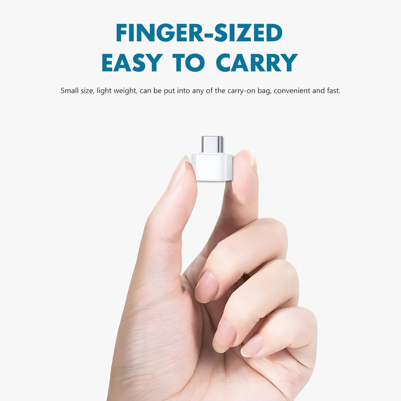 10 Pack USB-C to USB Adapter, USB Type-C to a Female for Flash Drive, Mouse, Key gallery