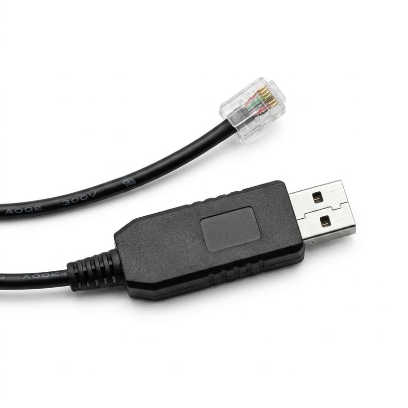 USB to RS485 RJ12 Cable FT232RL, 1.8M Serial Converter for Delta VFD PLC Driv... gallery
