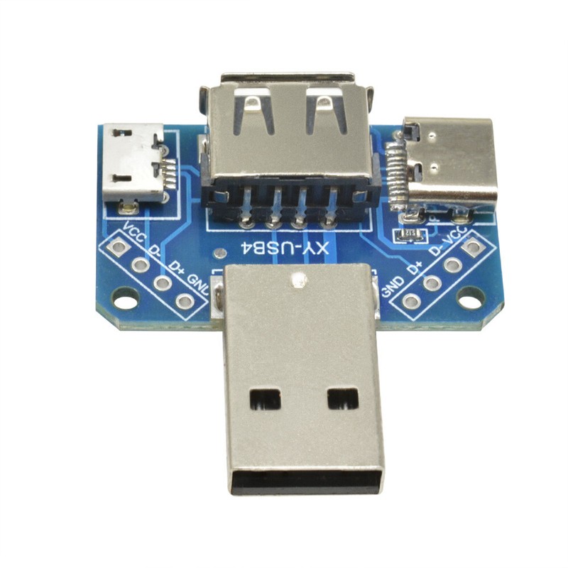 USB Head Male USB Connector to Type-c Micro Female USB 2.54mm 4P USB adapter gallery