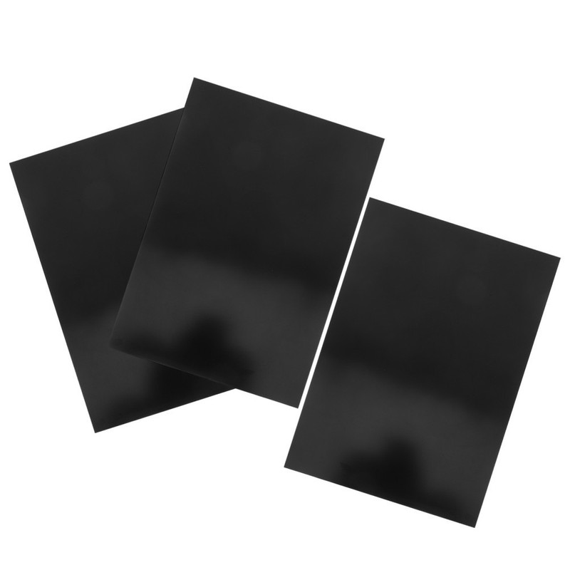 3 Pcs Metal Sign Blank Engraving Plates Black Anodized Aluminum for