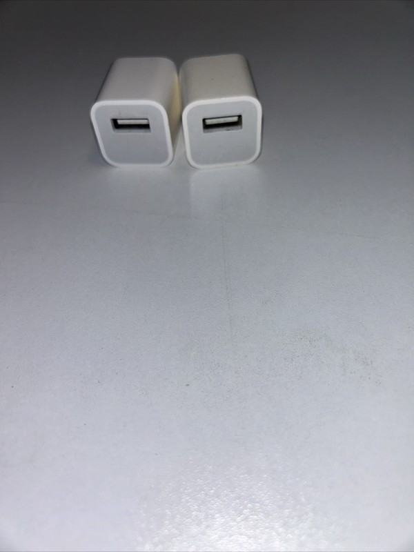 Apple A1385 / A1265 USB Adapter Wall Charger Genuine OEM Lot of 2 gallery