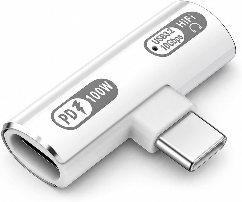 Dual USB C Splitter Adapter with 100W Fast Charging 2 in 1 Type C Splitter gallery