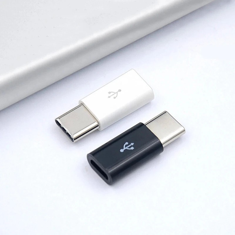 5 Pack Micro USB to Type C Adapter Converter Micro-B to USB-C Connector USA gallery